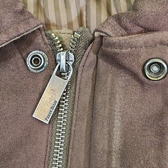Perry Ellis Portfolio Microsuede Jacket Men's Medium Lined Full Zip Old Money - Picture 10 of 16